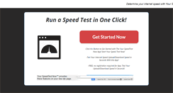 Desktop Screenshot of internetspeedtestnow.com